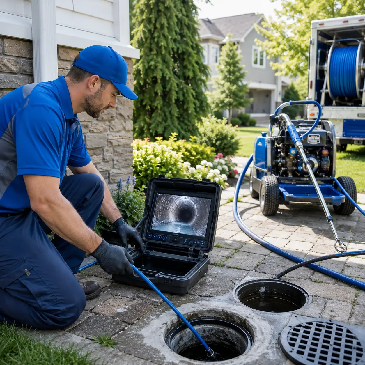 Outdoor drain cleaning professionals serving Grapeland, TX