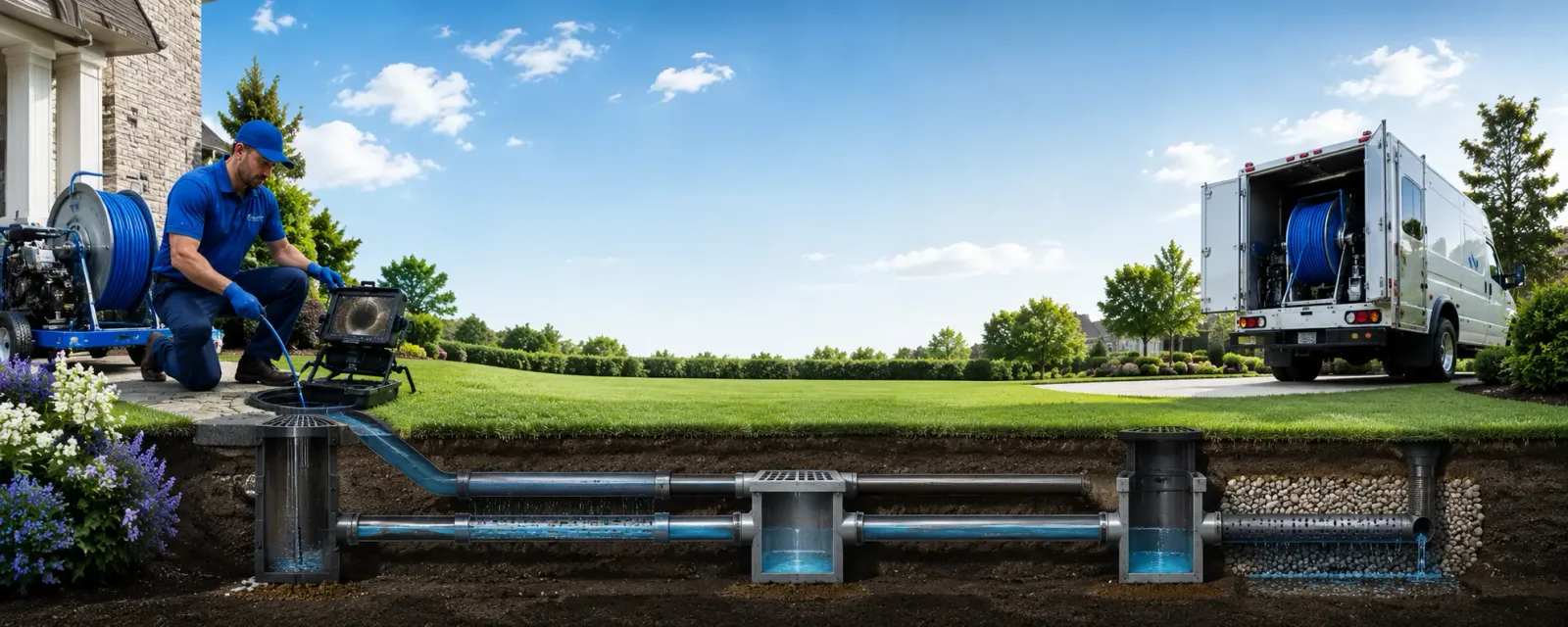 Outdoor drain cleaning information for Grapeland, TX